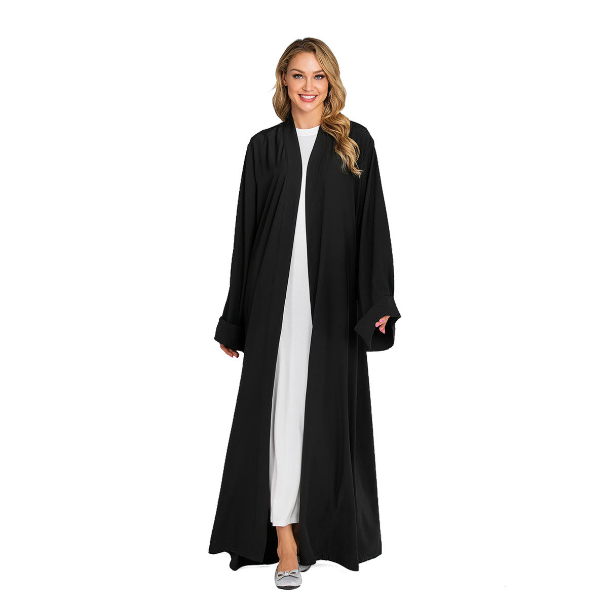 Salma Open-Front Cardigan Robe