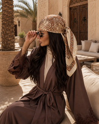 Bana Printed Satin Scarf