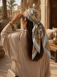 Bana Printed Satin Scarf