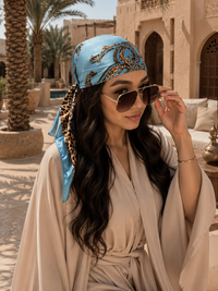 Bana Printed Satin Scarf