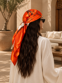 Bana Printed Satin Scarf