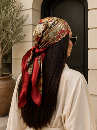 Bana Printed Satin Scarf