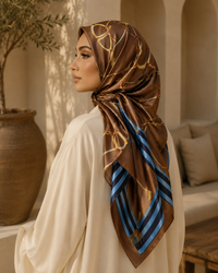 Ayla Bordered Silk Shawl