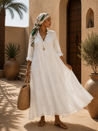 Aisha Printed Loose-Fit Dress