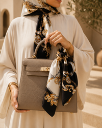 Meera Knotted Silk Scarf