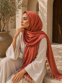 Jenna Tassel Chiffon Hijab