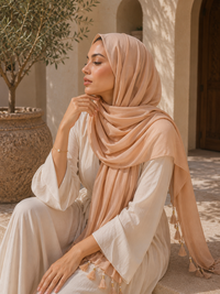Jenna Tassel Chiffon Hijab