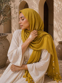 Jenna Tassel Chiffon Hijab