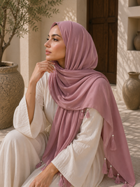 Jenna Tassel Chiffon Hijab