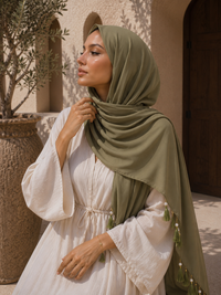 Jenna Tassel Chiffon Hijab