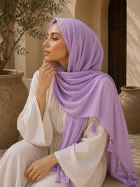 Jenna Tassel Chiffon Hijab