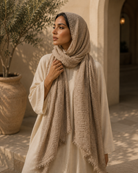 Iman Fringe Chiffon Hijab