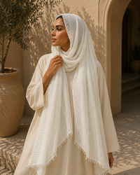 Iman Fringe Chiffon Hijab