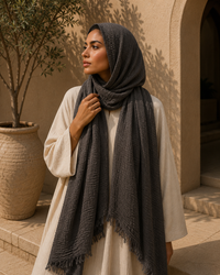 Iman Fringe Chiffon Hijab
