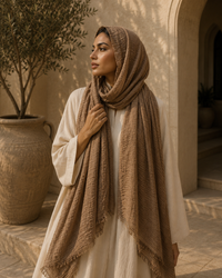Iman Fringe Chiffon Hijab
