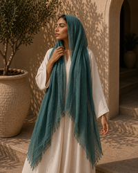 Iman Fringe Chiffon Hijab