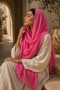 Iman Fringe Chiffon Hijab