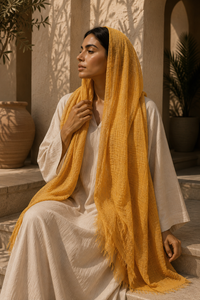 Iman Fringe Chiffon Hijab