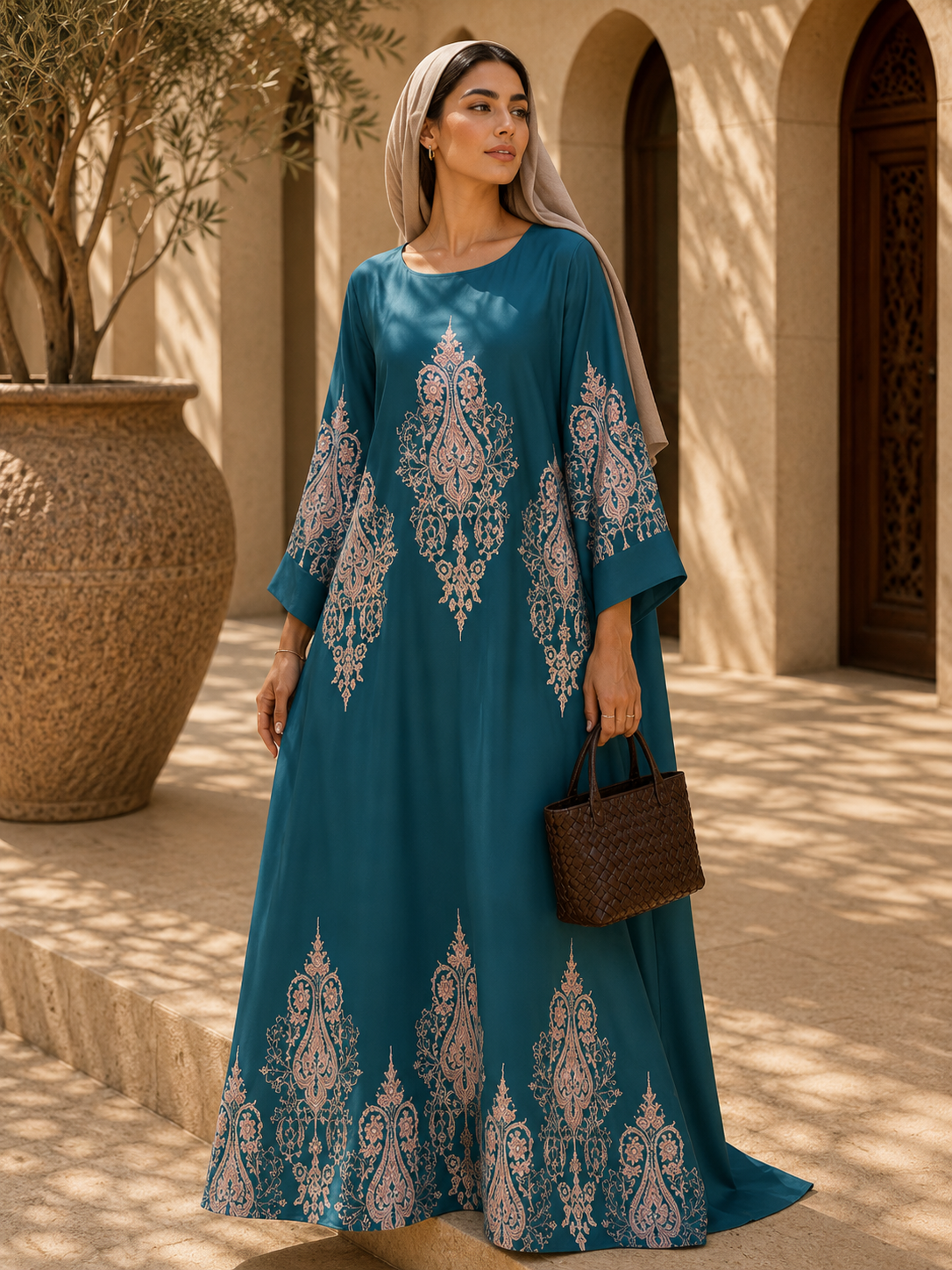 Sumaya Floral Print Abaya