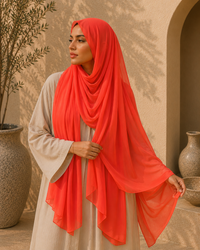 Iman Fringe Chiffon Hijab