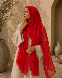 Iman Fringe Chiffon Hijab