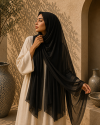 Iman Fringe Chiffon Hijab