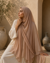Iman Fringe Chiffon Hijab