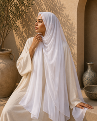 Iman Fringe Chiffon Hijab