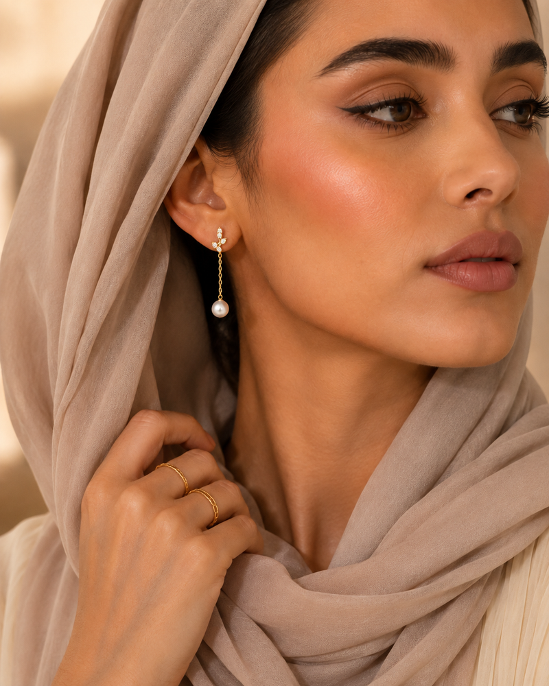 Nour Pearl Drop Earrings