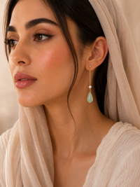 Joud Floral Jade Earrings