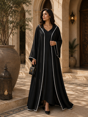 Amani Striped Batwing Abaya