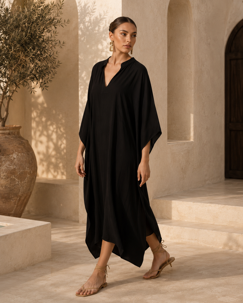 Alia Solid Cover-Up Dress