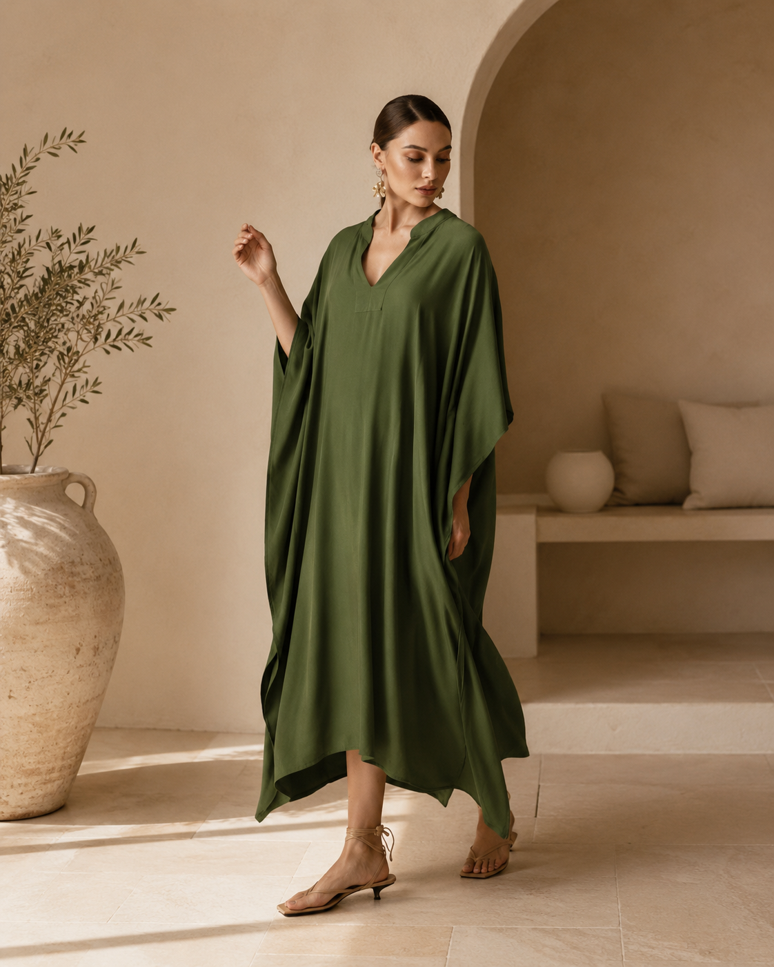 Alia Solid Cover-Up Dress