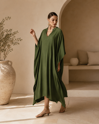 Alia Solid Cover-Up Dress