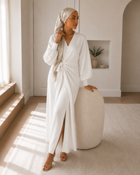 Mona V-Neck Robe Dress