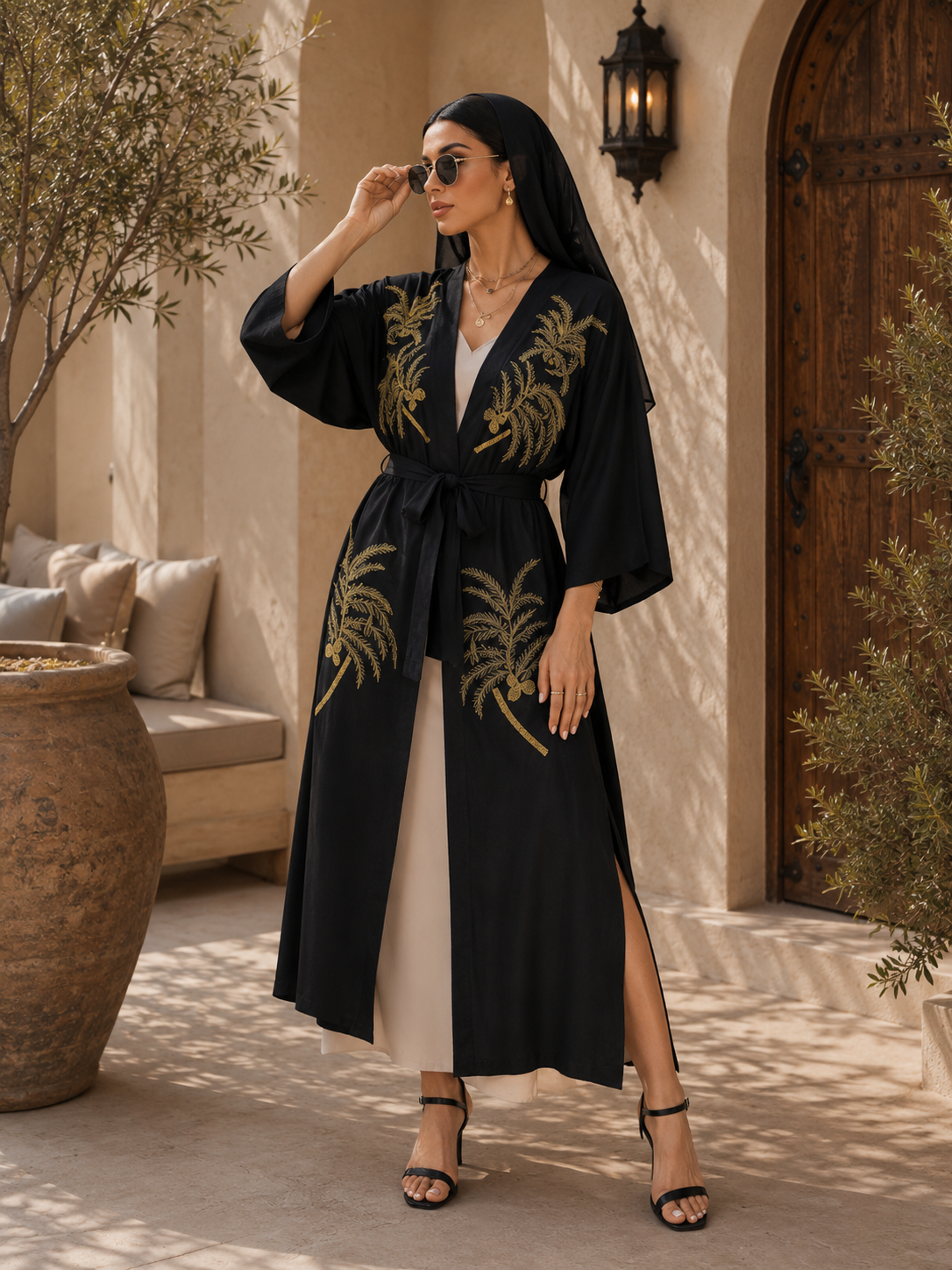 Widad Embroidered Sun Cardigan