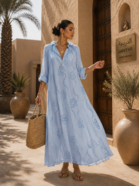 Aisha Printed Loose-Fit Dress